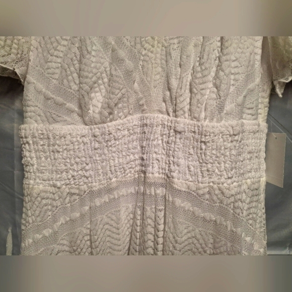 Rabbit Rabbit Rabbit Ivory Lace Knee Length To Midi Dress - Picture 4 of 8